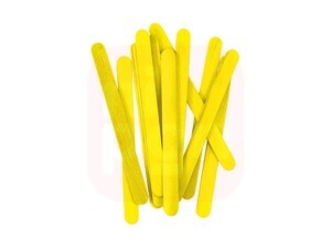 Palito de Sorvete C/100 - Amarelo