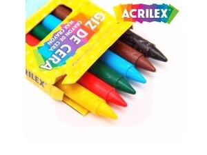 Giz de Cera 6 Cores - Acrilex