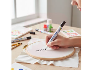 Caneta Marcador para Tecido Preto - Acrilex 